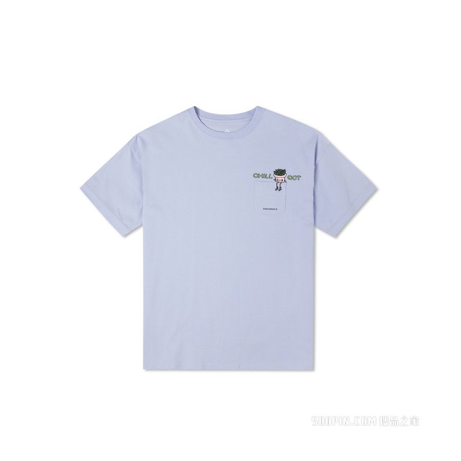【女子】PLANTOPIA OVERSIZED GRAPHIC TEE 女款 蓝色