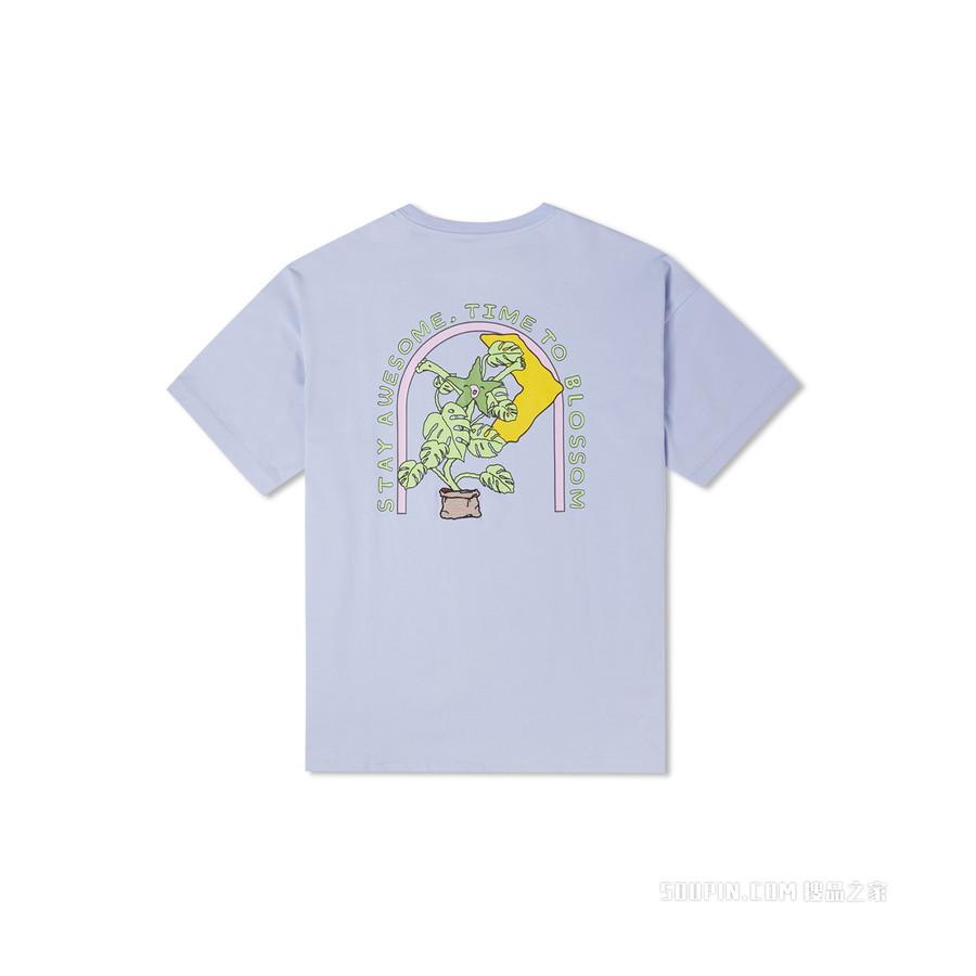 【女子】PLANTOPIA OVERSIZED GRAPHIC TEE 女款 蓝色
