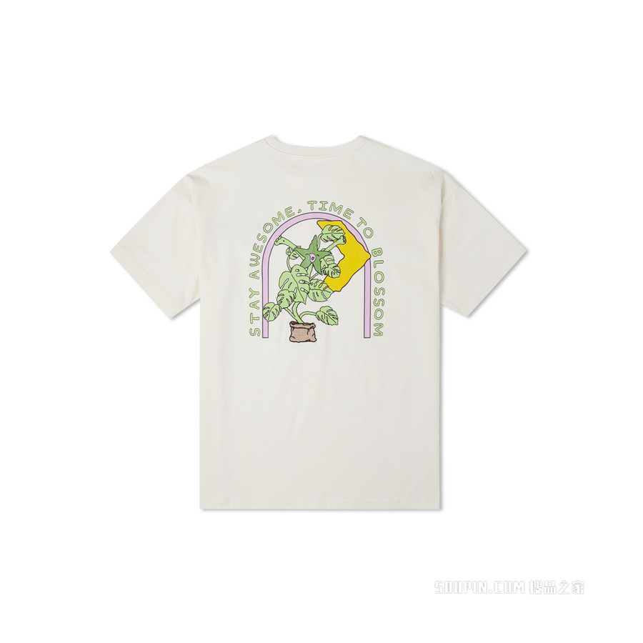 【女子】PLANTOPIA OVERSIZED GRAPHIC TEE 女款 棕色