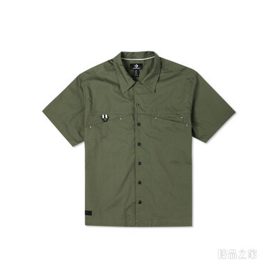 【男女同款】LAYERING SHIRT 中性 绿色