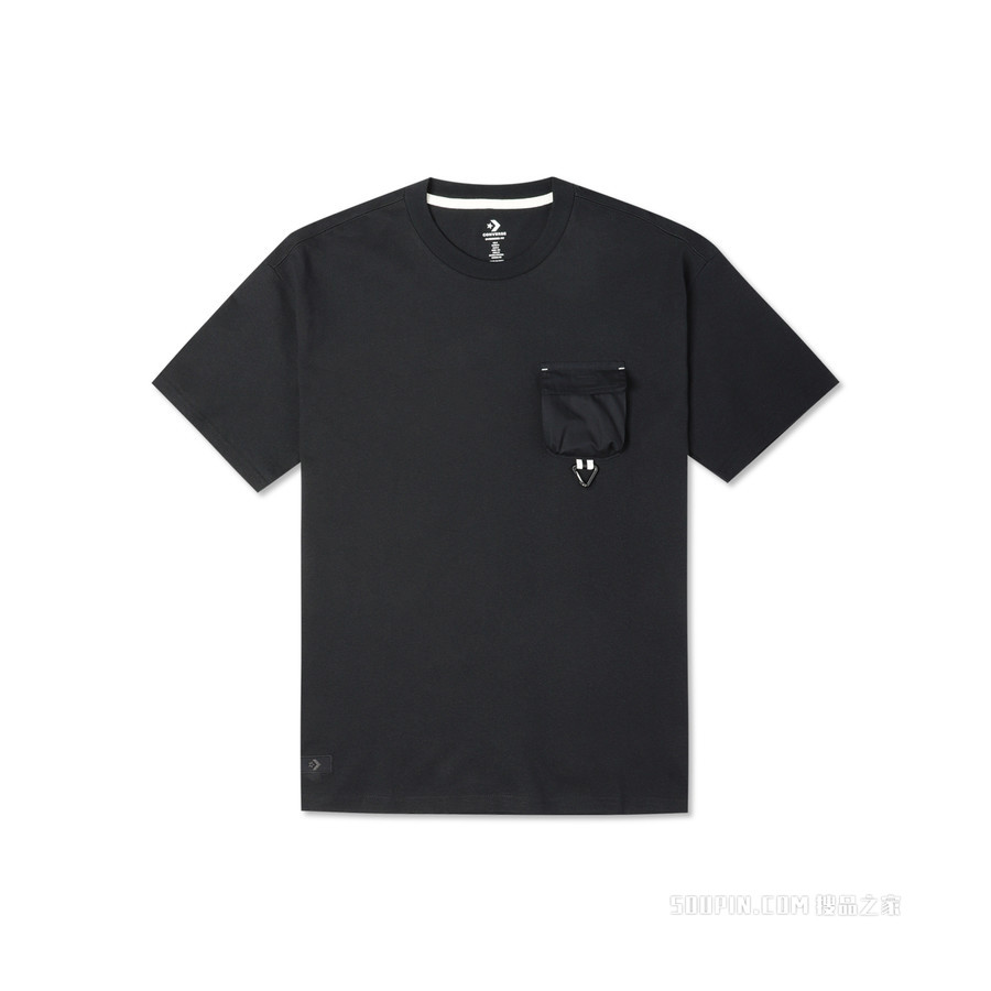 【男女同款】GO OUTDOOR OVERSIZED POCKET TEE 中性 黑色