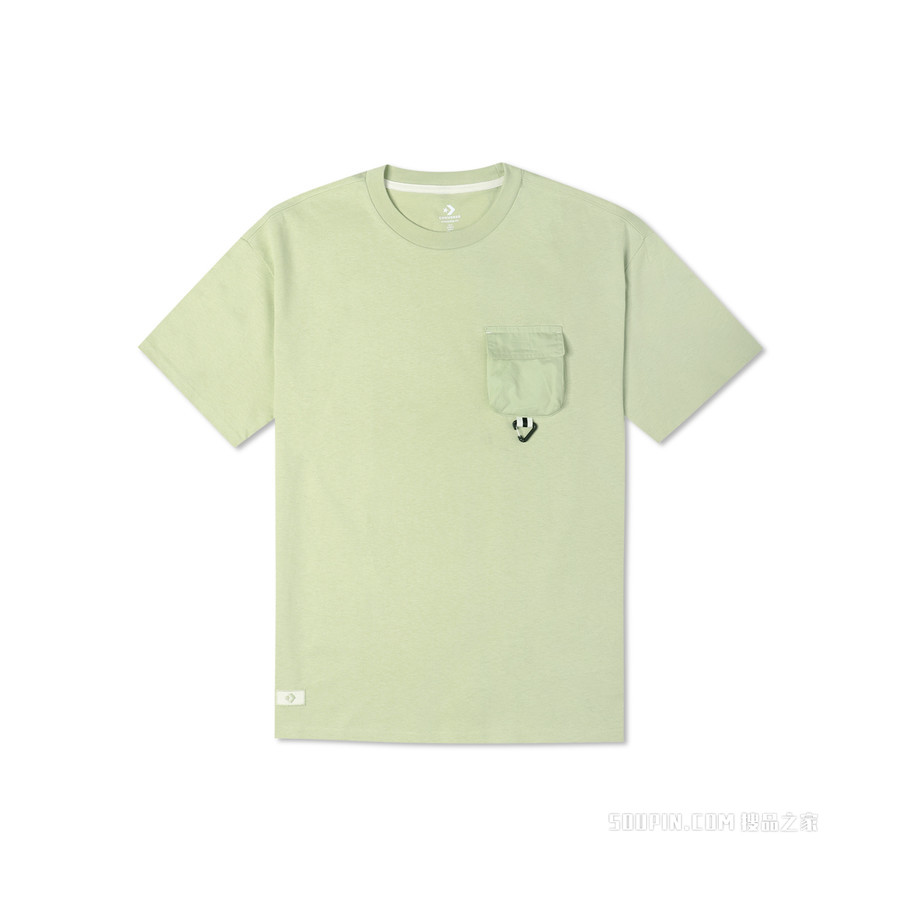 【男女同款】GO OUTDOOR OVERSIZED POCKET TEE 中性 绿色