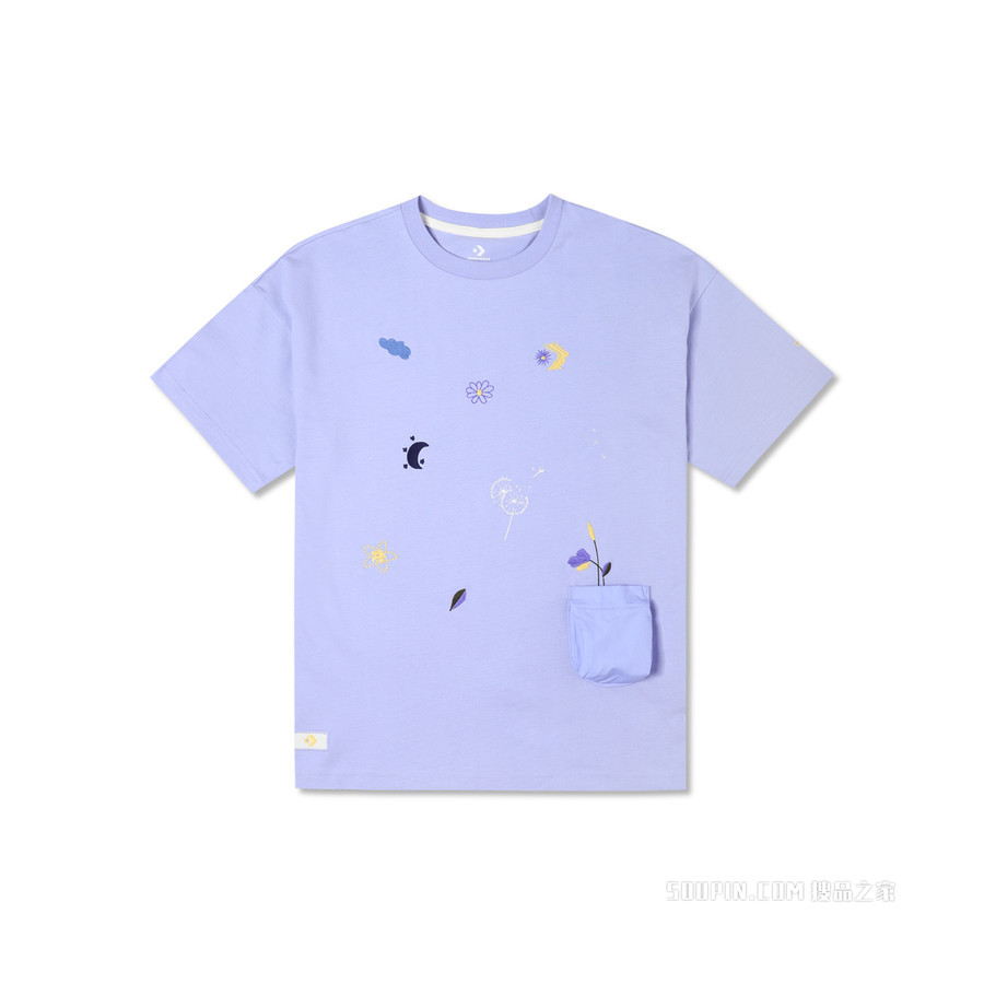 【女子】GO OUTDOOR OVERSIZED GRAPHIC TEE 女款 蓝色