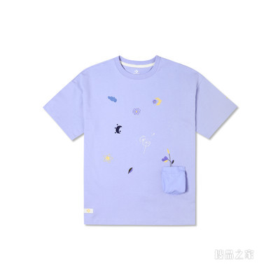 【女子】GO OUTDOOR OVERSIZED GRAPHIC TEE 女款 蓝色