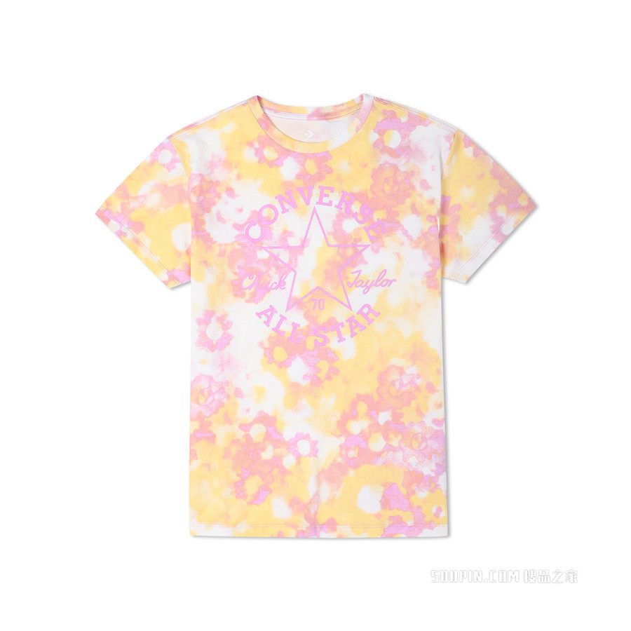 【女子】All Over Print Relaxed Tee 女款 粉红色
