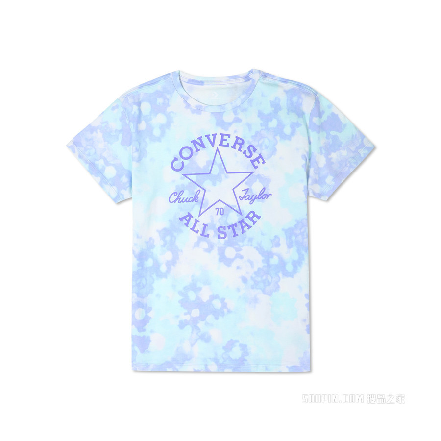 【女子】All Over Print Relaxed Tee 女款 蓝色