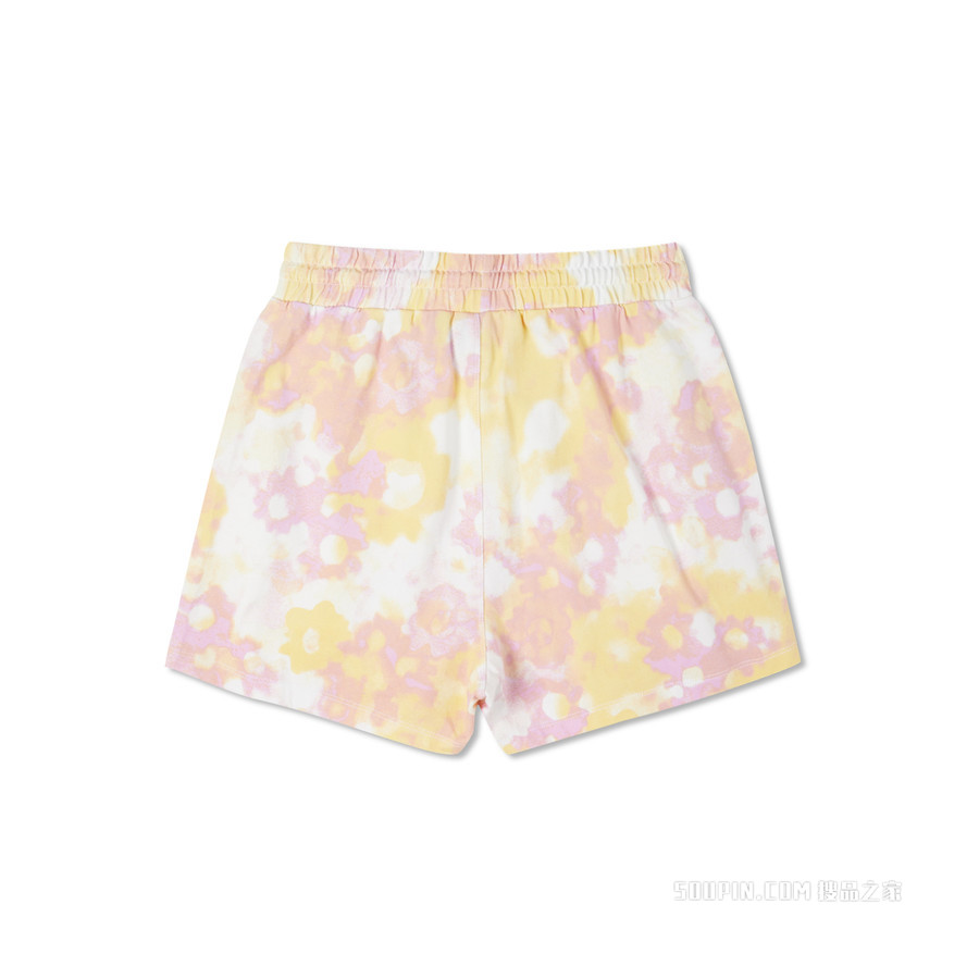 【女子】春夏潮流印花松紧腰运动短裤 女款 粉红色