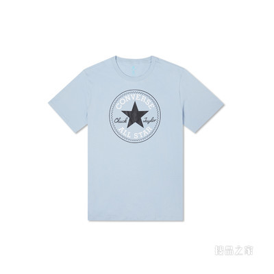 【男子】经典LOGO圆领短袖T恤 男款 蓝色