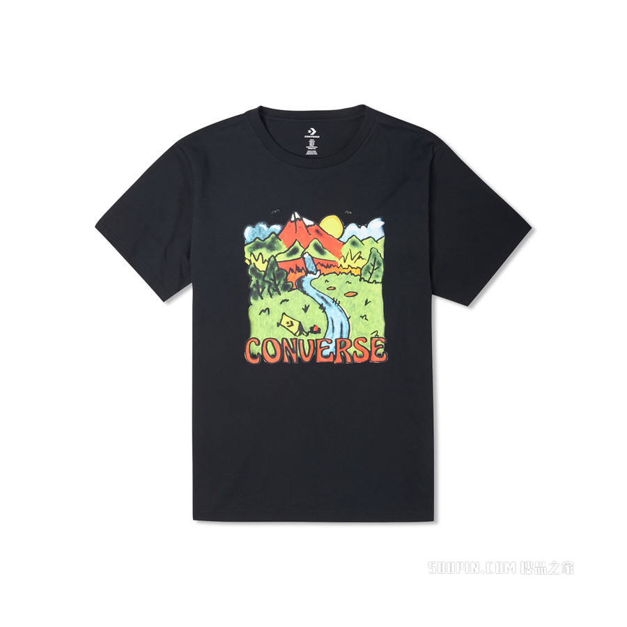 【男子】Neon Horizon Tee 男款 黑色