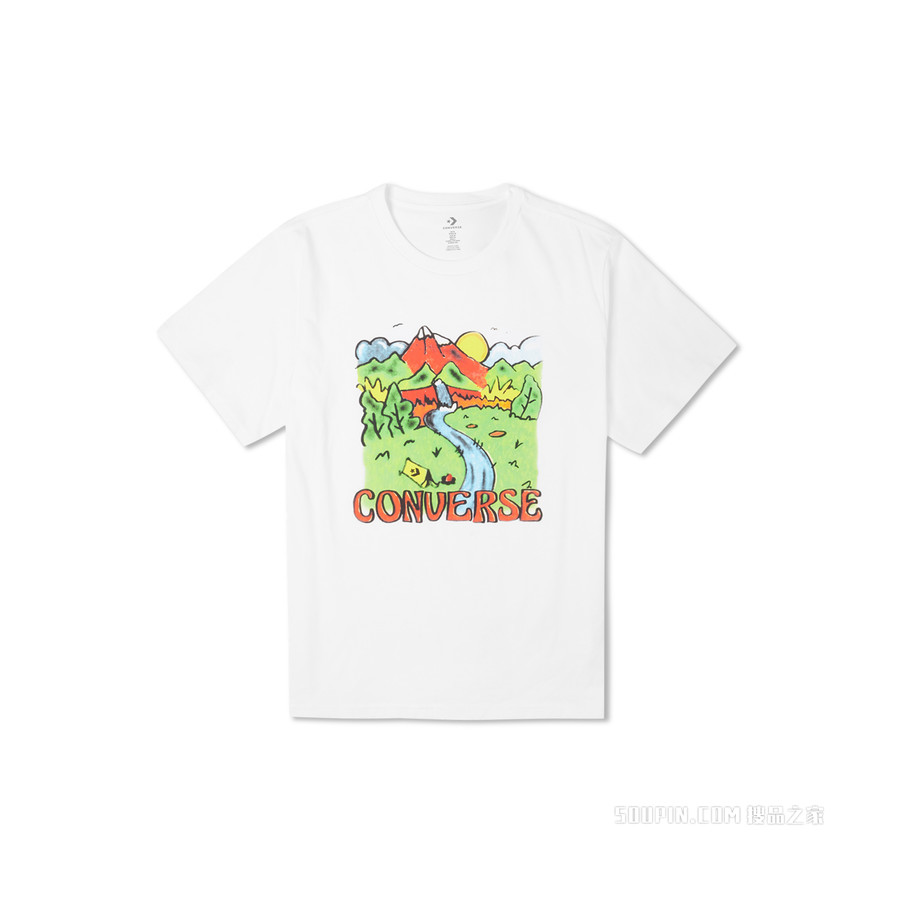 【男子】Neon Horizon Tee 男款 白色