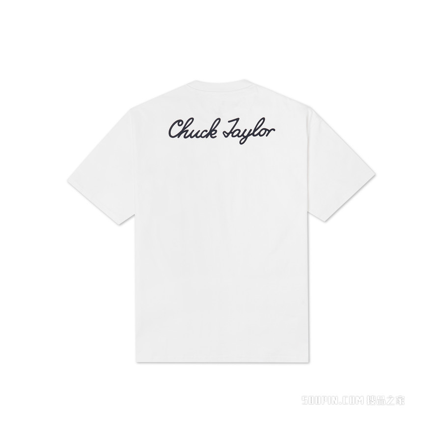【男女同款】CONVERSE CHUCK TAYLOR SHOE PATCH S/S TEE 男款 白色