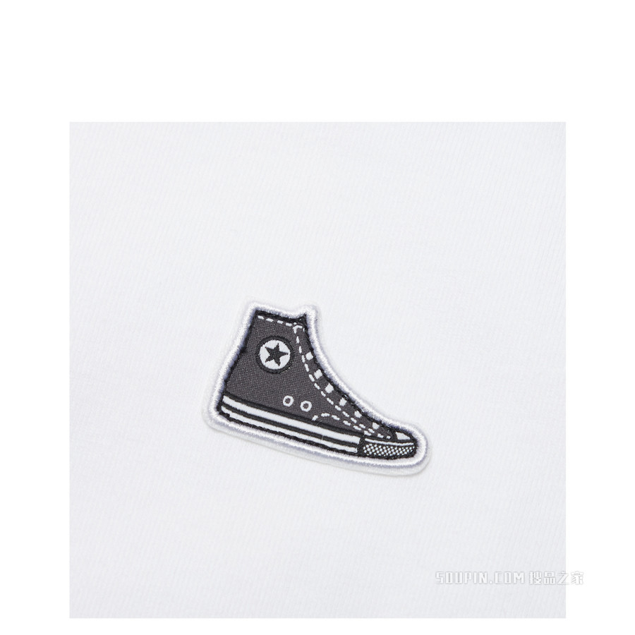 【男女同款】CONVERSE CHUCK TAYLOR SHOE PATCH S/S TEE 男款 白色