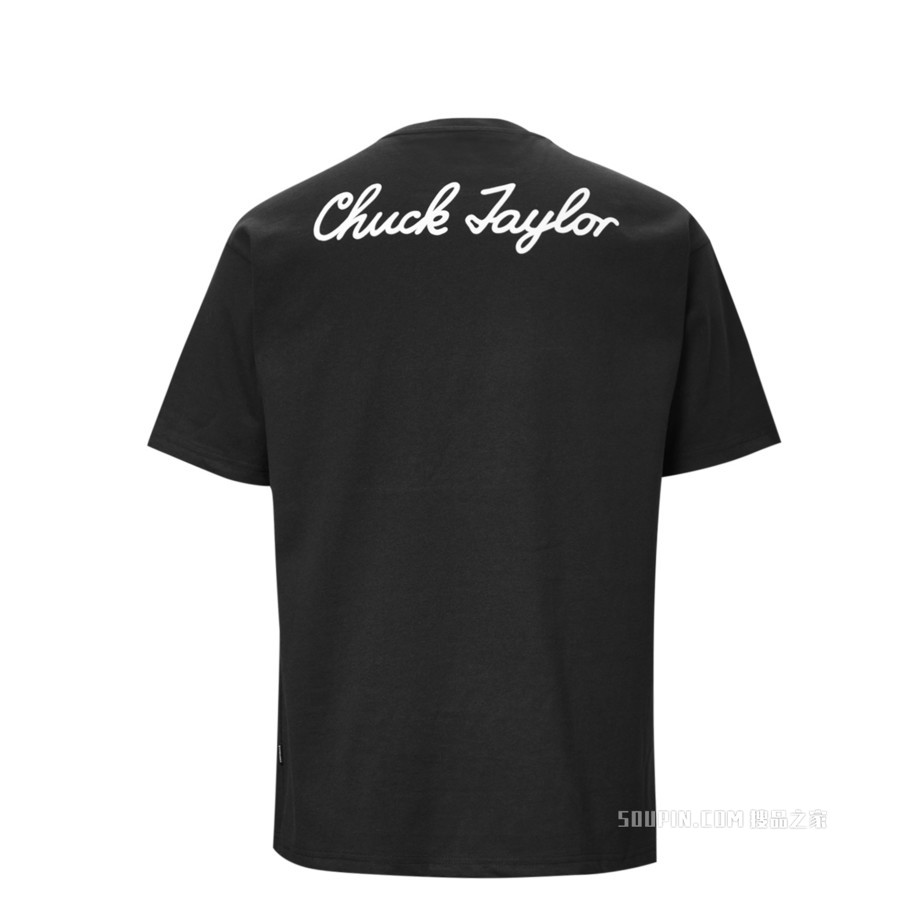 【男的】CONVERSE CHUCK TAYLOR SHOE PATCH S/S TEE 男款 墨黑色