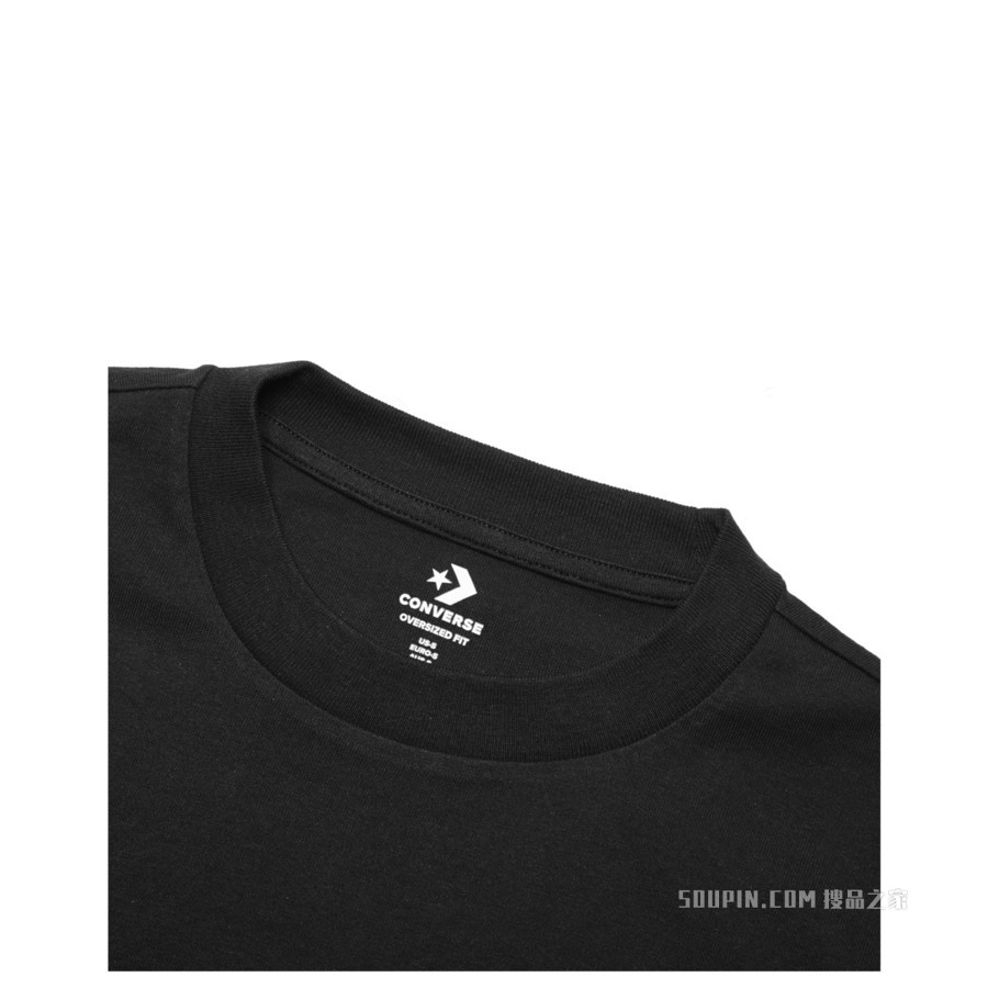 【男的】CONVERSE CHUCK TAYLOR SHOE PATCH S/S TEE 男款 墨黑色