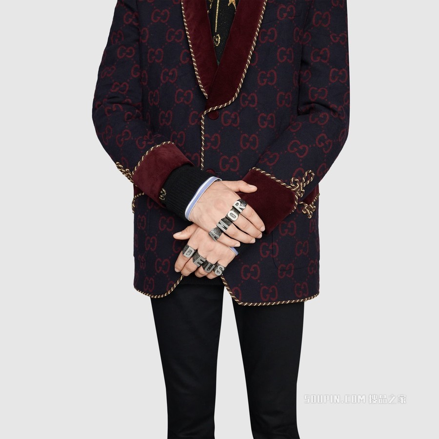 字母“Z”造型纯银戒指 纯银