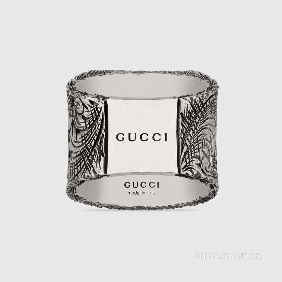 字母“X”造型纯银戒指 纯银