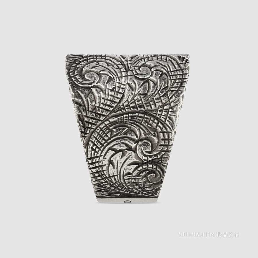 字母“V”造型纯银戒指 纯银