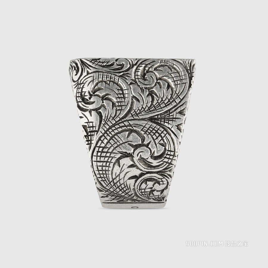 字母“U”造型纯银戒指 纯银