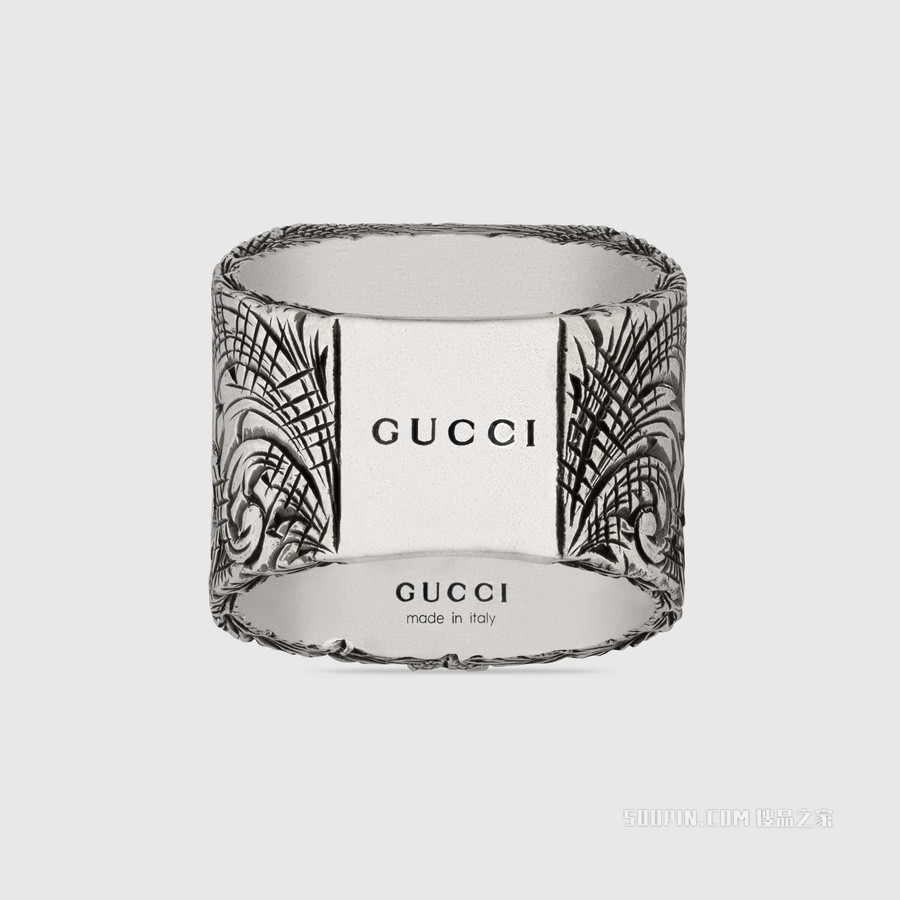 字母“T”造型纯银戒指 纯银