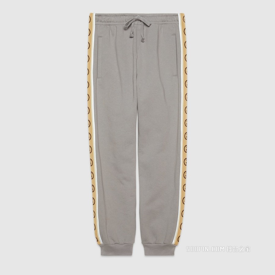 针织棉长裤 灰色