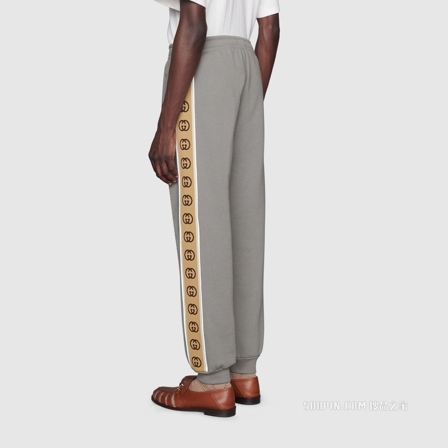 针织棉长裤 灰色