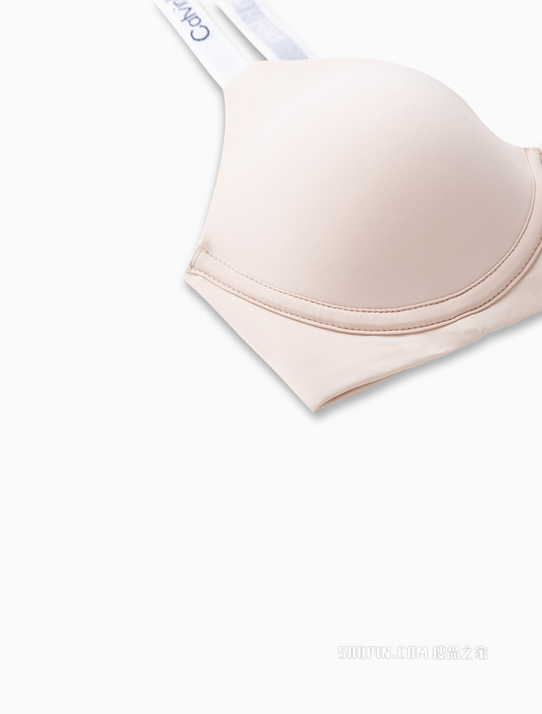 【经典串标系列】Calvin Klein 女士循环LOGO无钢圈文胸QF6864AD