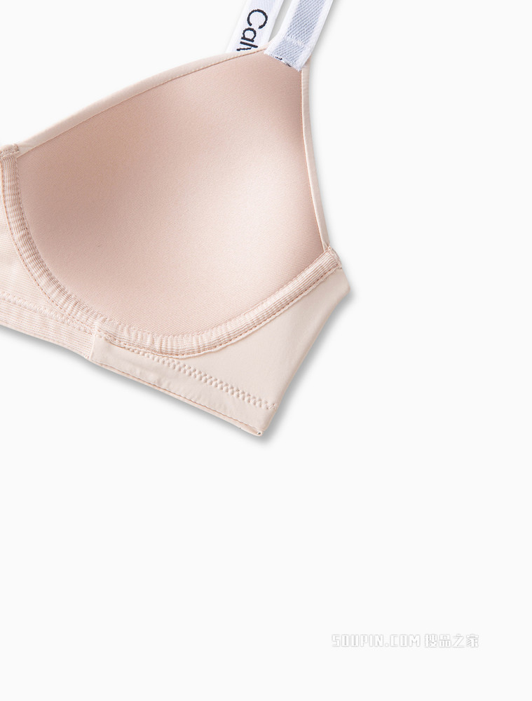 【经典串标系列】Calvin Klein 女士循环LOGO无钢圈文胸QF6864AD