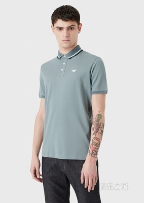 柔软棉质短袖POLO衫 | Emporio Armani