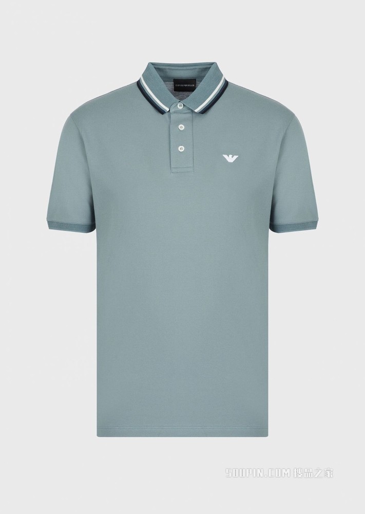 柔软棉质短袖POLO衫 | Emporio Armani