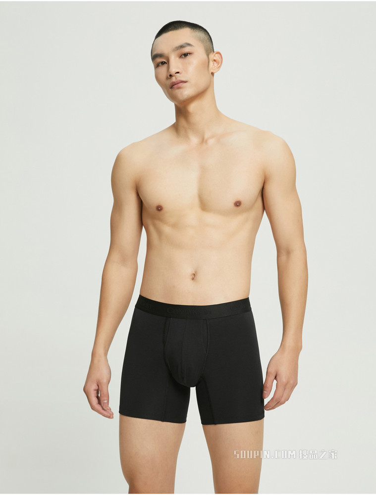 【简约系列】Calvin Klein 男士三条装循环LOGO宽松平角内裤NB3060
