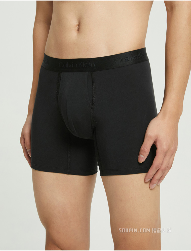 【简约系列】Calvin Klein 男士三条装循环LOGO宽松平角内裤NB3060