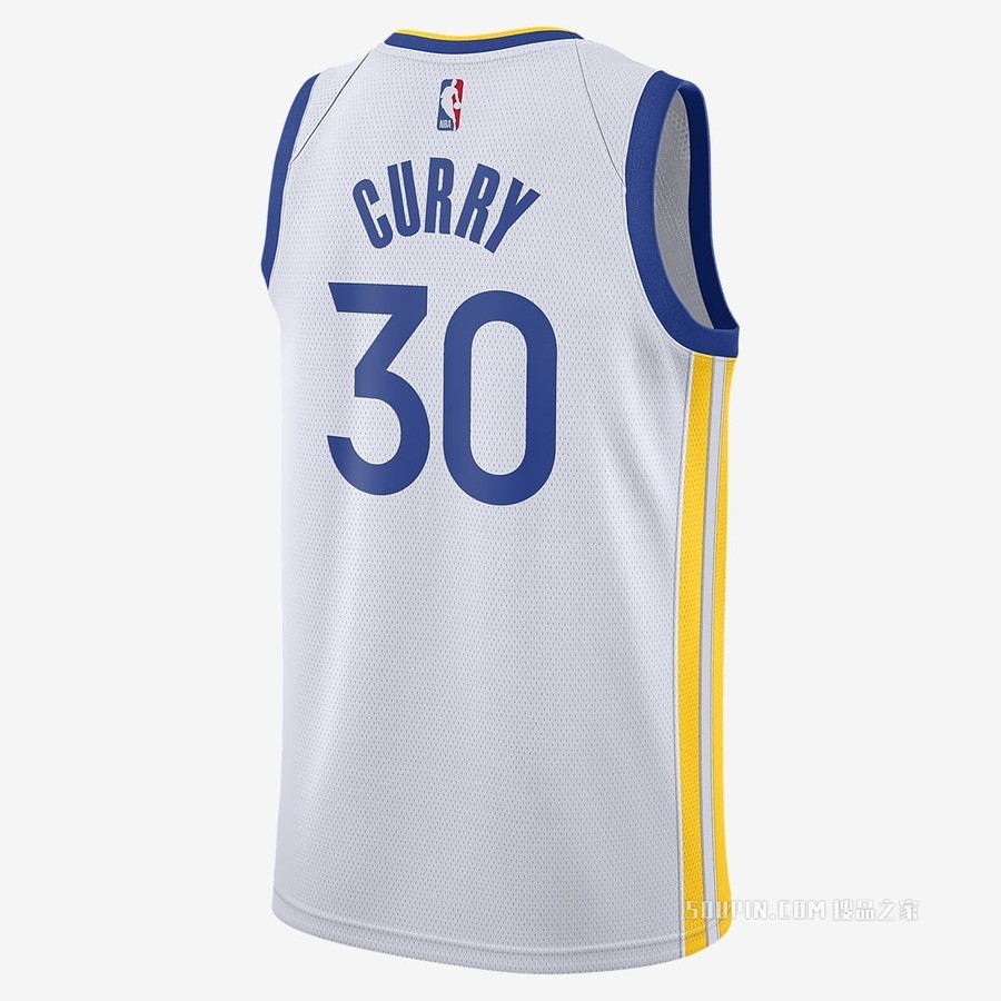 2020 赛季金州勇士队 (Stephen Curry) Association Edition Nike NBA Swingman Jersey 男子球衣