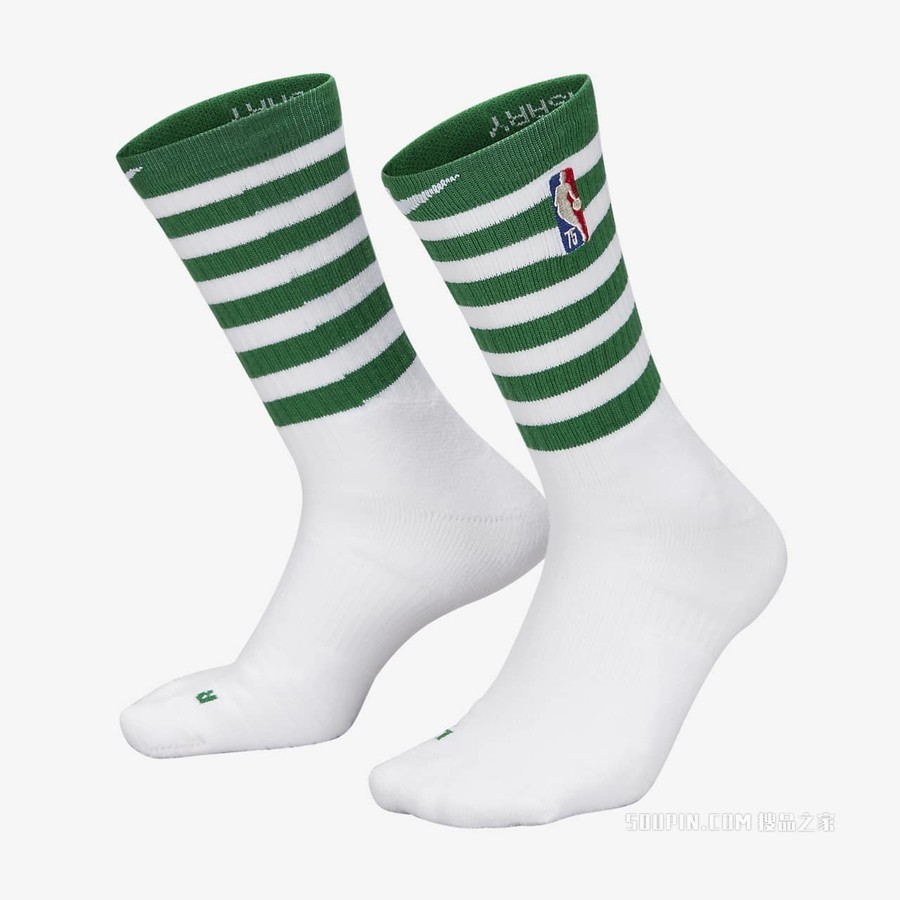 波士顿凯尔特人队 Elite City Edition Nike NBA Crew 运动袜（1 双）