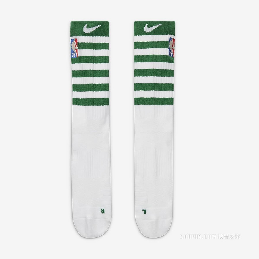 波士顿凯尔特人队 Elite City Edition Nike NBA Crew 运动袜（1 双）