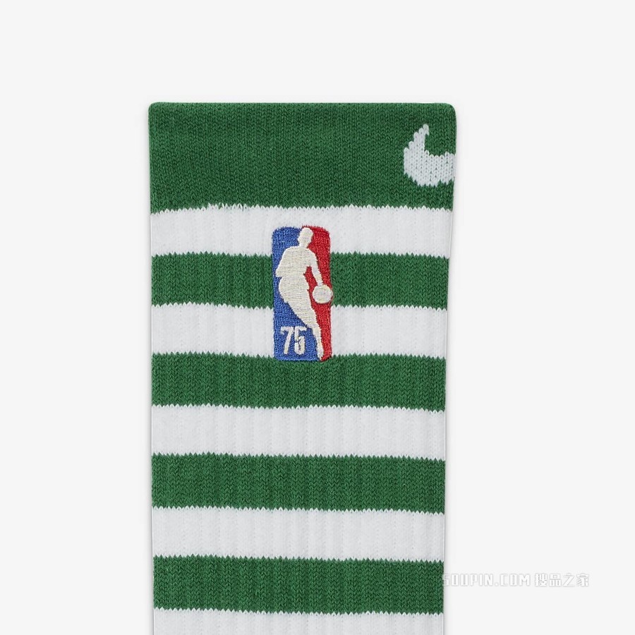 波士顿凯尔特人队 Elite City Edition Nike NBA Crew 运动袜（1 双）