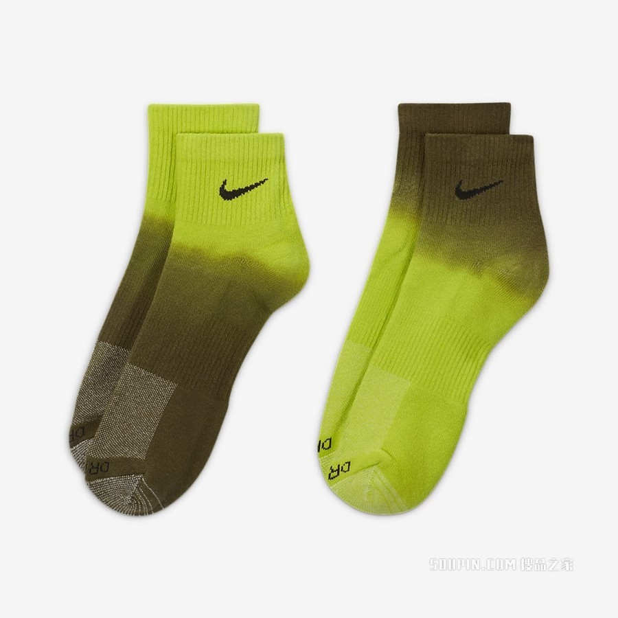 Nike Everyday Plus Cushioned Ankle 运动袜（2 双）