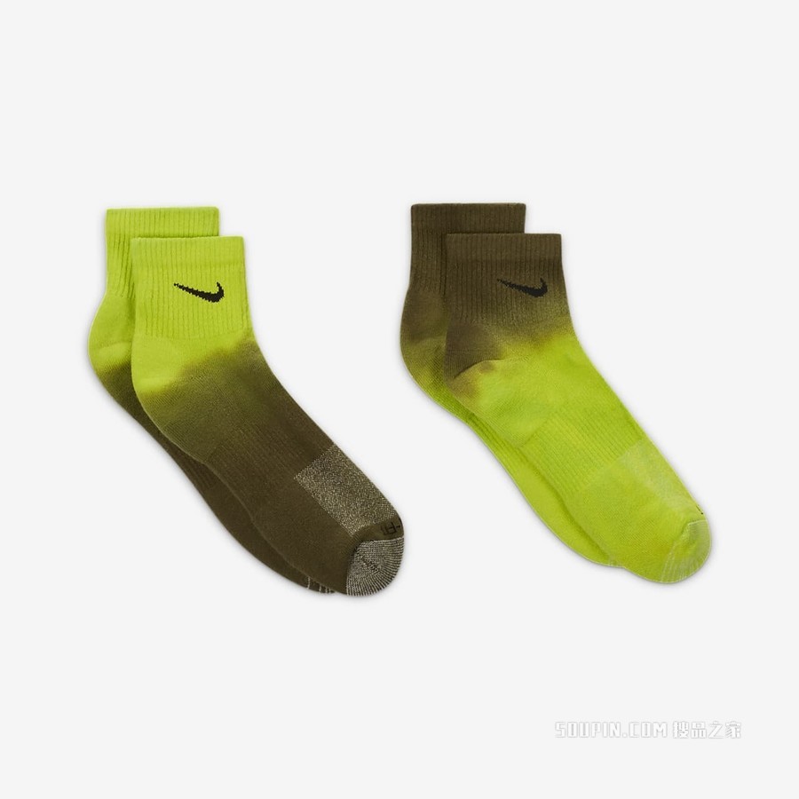 Nike Everyday Plus Cushioned Ankle 运动袜（2 双）