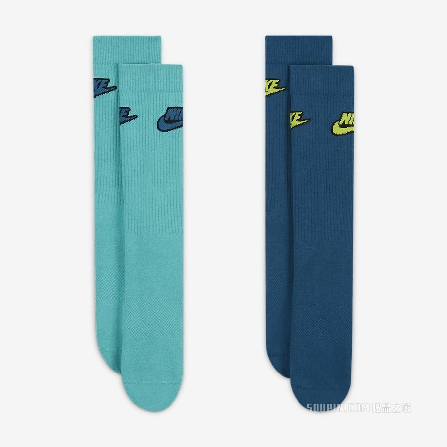 Nike Everyday Essential Crew 运动袜（2 双）