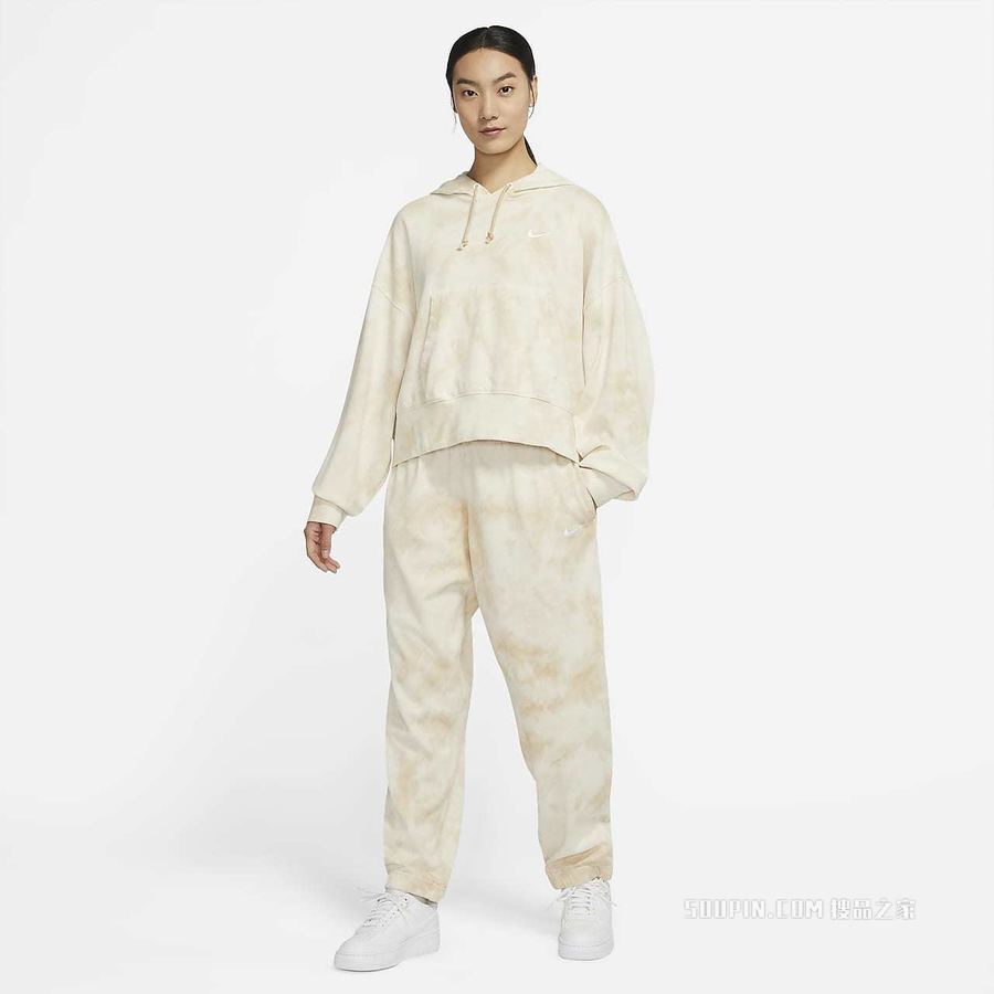 Nike Sportswear 女子水洗针织连帽衫