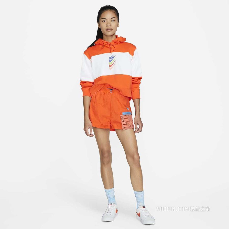Nike Sportswear Icon Clash 女子高腰梭织短裤