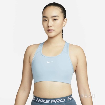 Nike Swoosh 女子中强度支撑一片式衬垫运动内衣