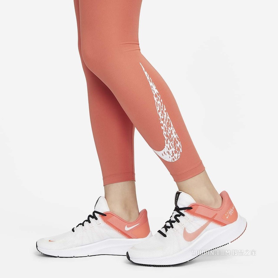 Nike Dri-FIT Swoosh Run 7/8 女子中腰跑步紧身裤