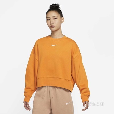 Nike Sportswear Collection Essentials 女子起绒圆领上衣
