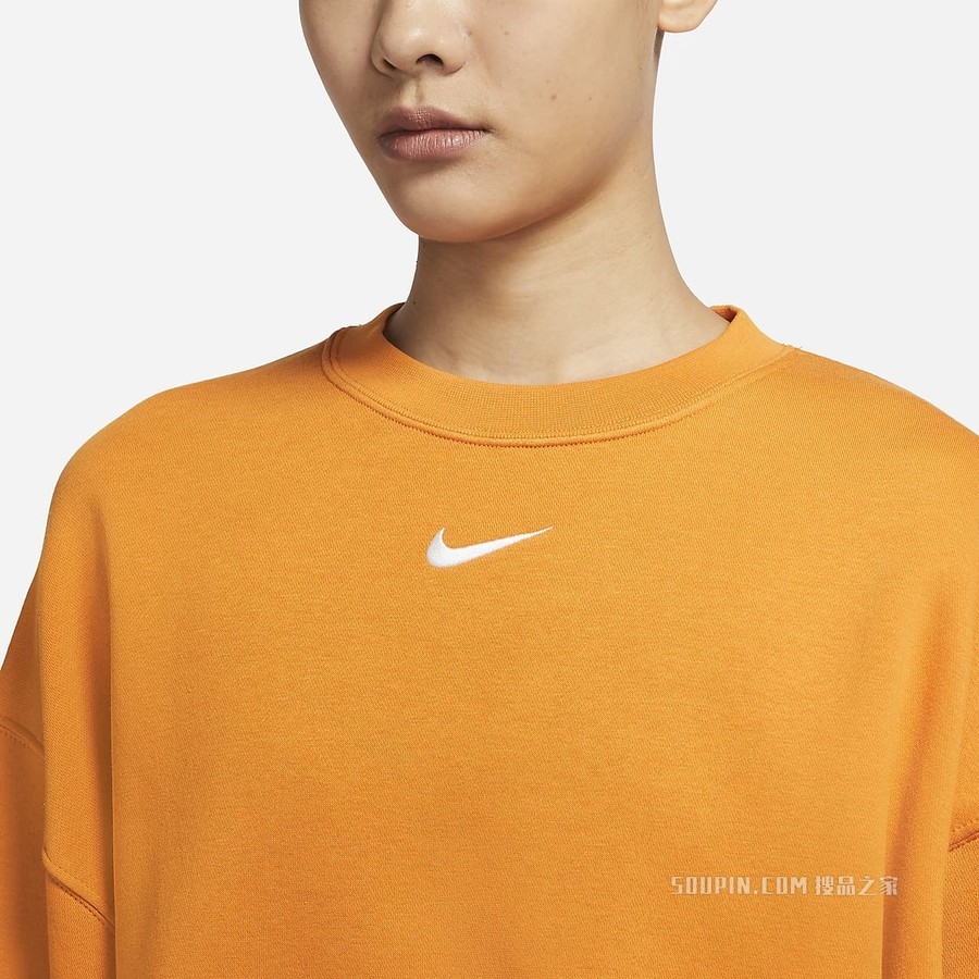 Nike Sportswear Collection Essentials 女子起绒圆领上衣