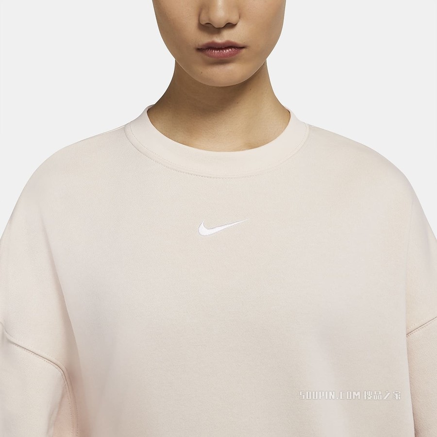 Nike Sportswear Collection Essentials 女子起绒圆领上衣
