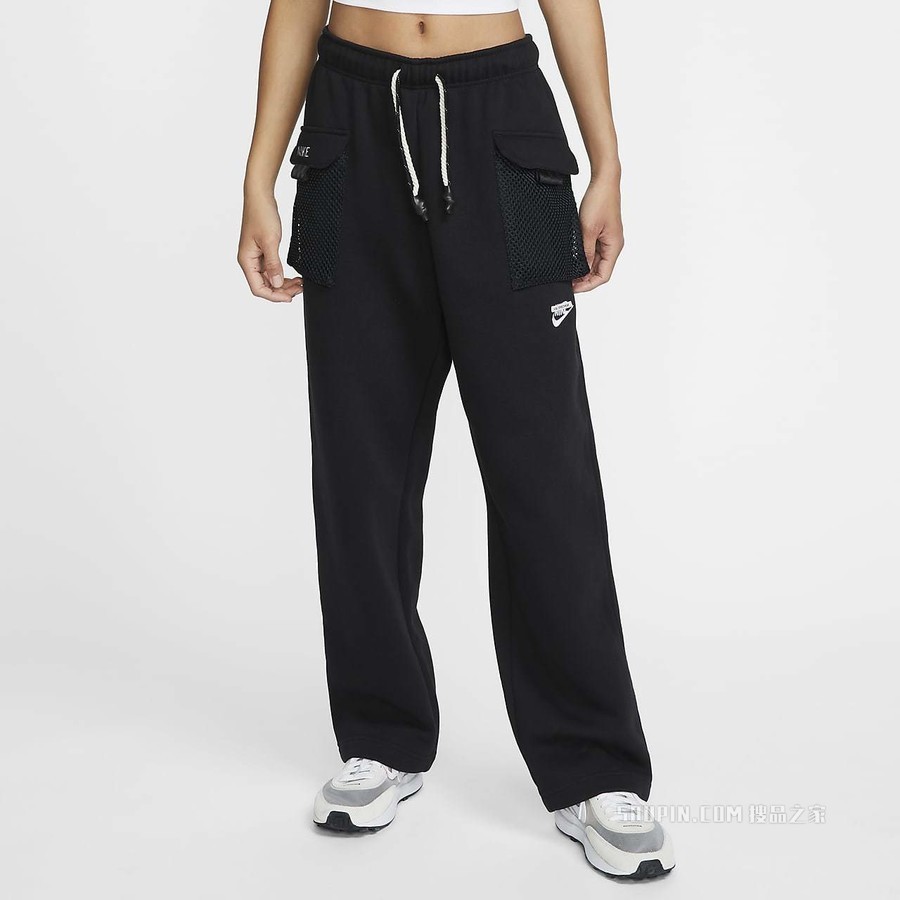 Nike Sportswear 女子中腰起绒长裤