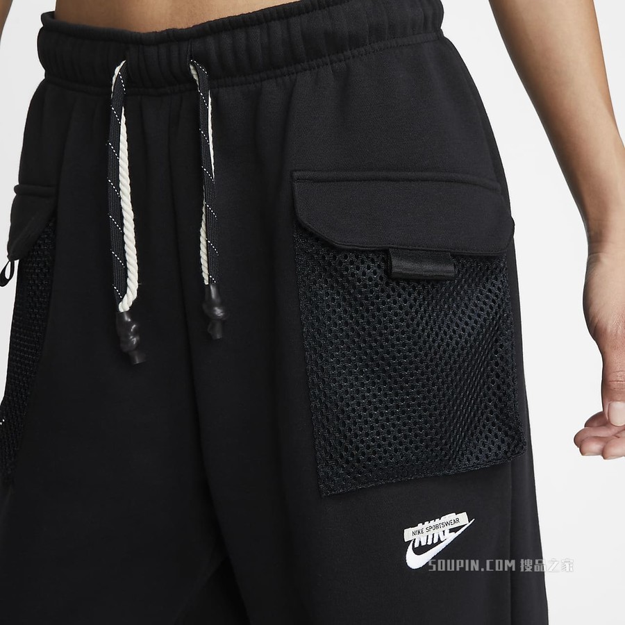 Nike Sportswear 女子中腰起绒长裤