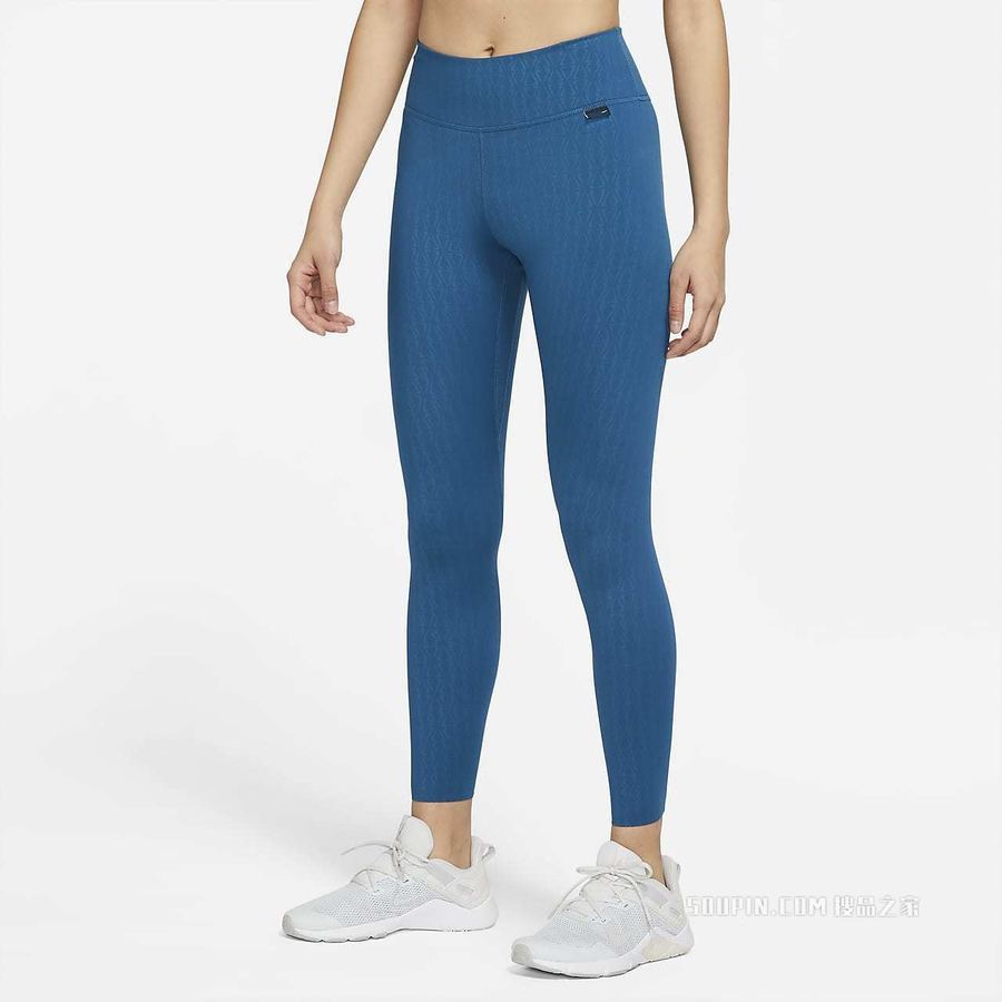 Nike Dri-FIT One Luxe 女子中腰印花紧身裤
