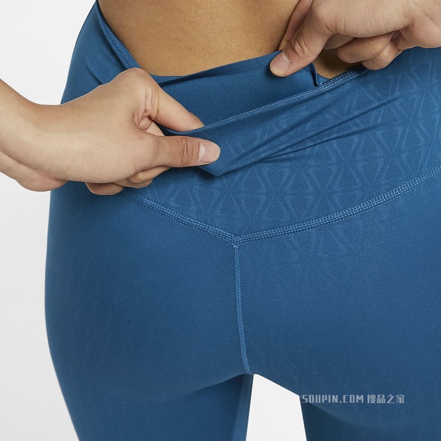 Nike Dri-FIT One Luxe 女子中腰印花紧身裤