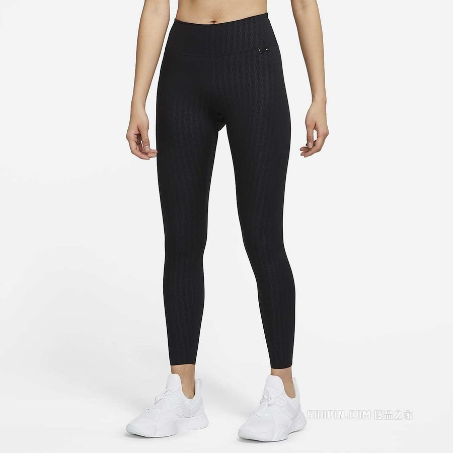 Nike Dri-FIT One Luxe 女子中腰印花紧身裤